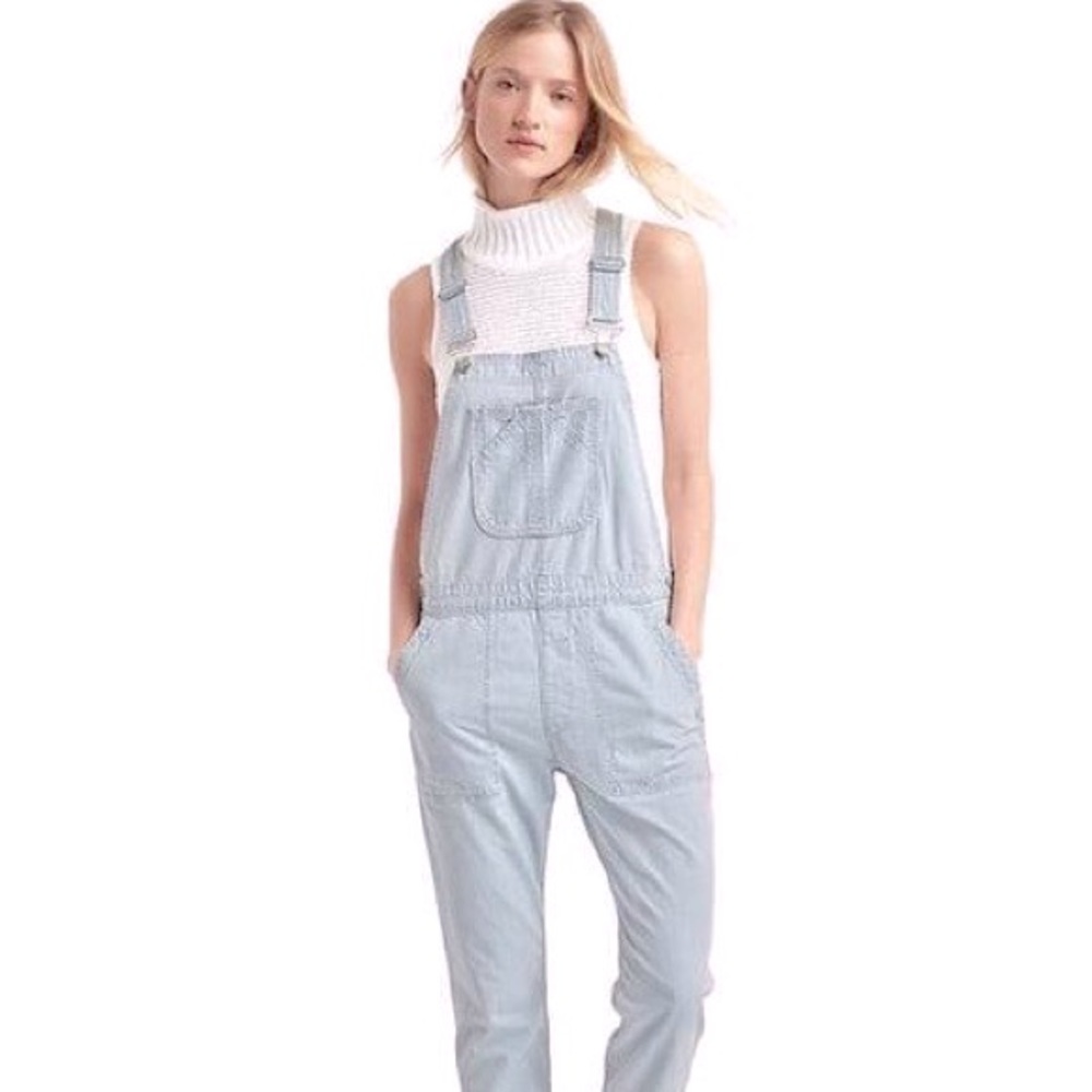 EUC Gap Engineer Striped Slouch Cotton Overalls - M